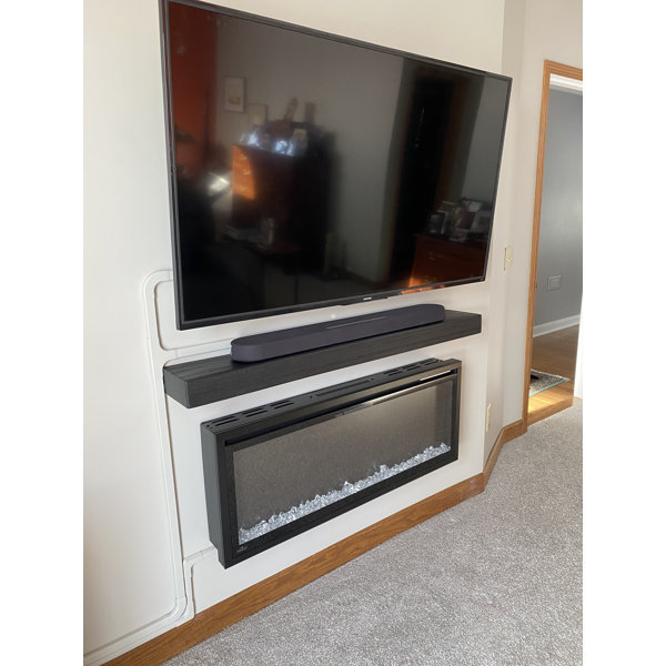 Millwood Pines Juna Floating Fireplace Shelf Mantel & Reviews Wayfair